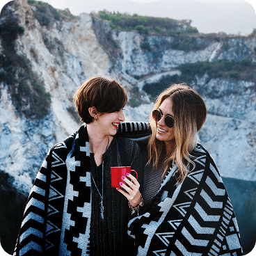 Travelers enjoying Iceland