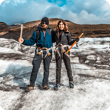 Travelers in Iceland